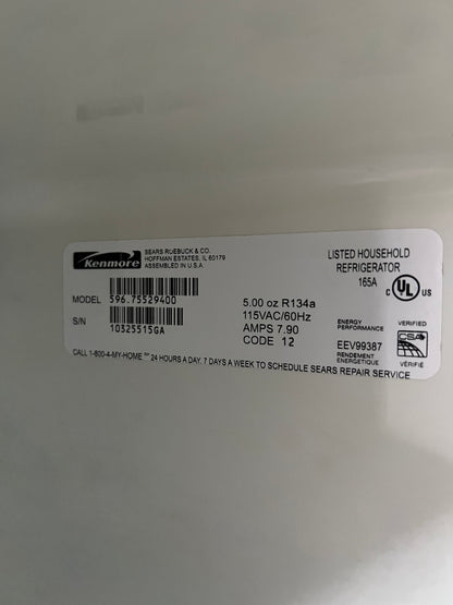 36 Kenmore French Door Refrigerator In black With Water Dispenser, 596.75529400, 444302
