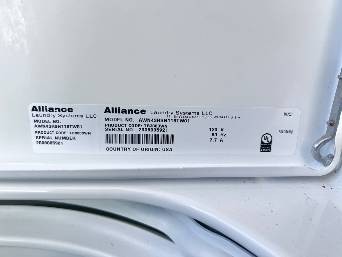 Speed Queen Commercial 26 Inch 120V Washer and 27 Inch Gas 120V Dryer Set , Residential Usage , White Color , 373705