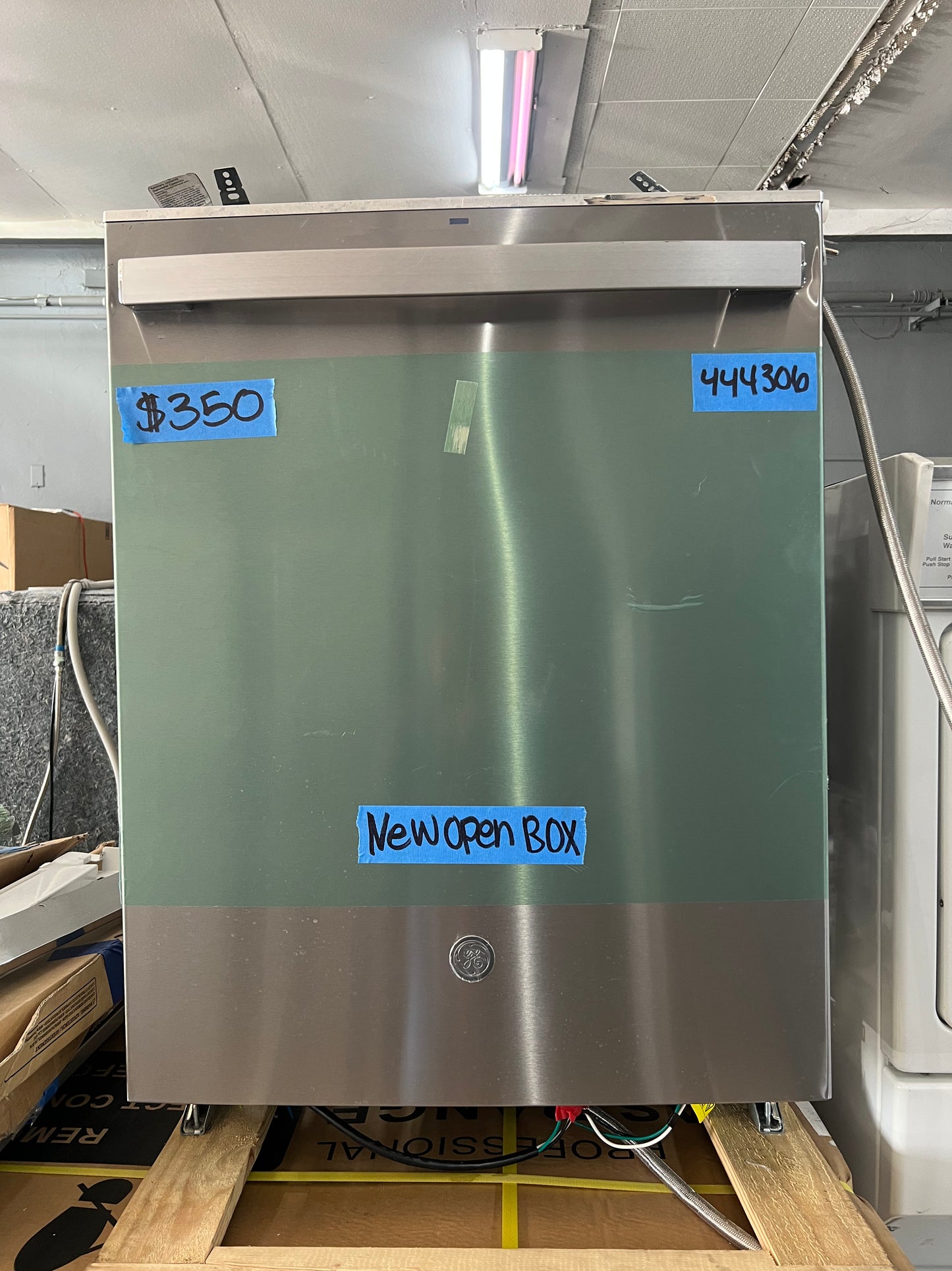 24 Inch GE Dishwasher In Stainless Steel, New Open Box, GDT645SYN8FS, 444306