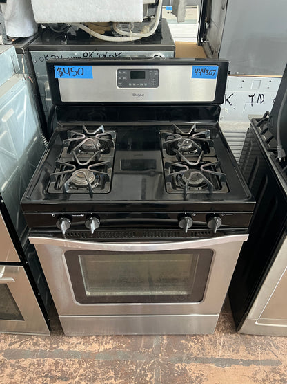 30 Inch Whirlpool Gas Range In Stainless Steel, WFG510S0AS0, 444307