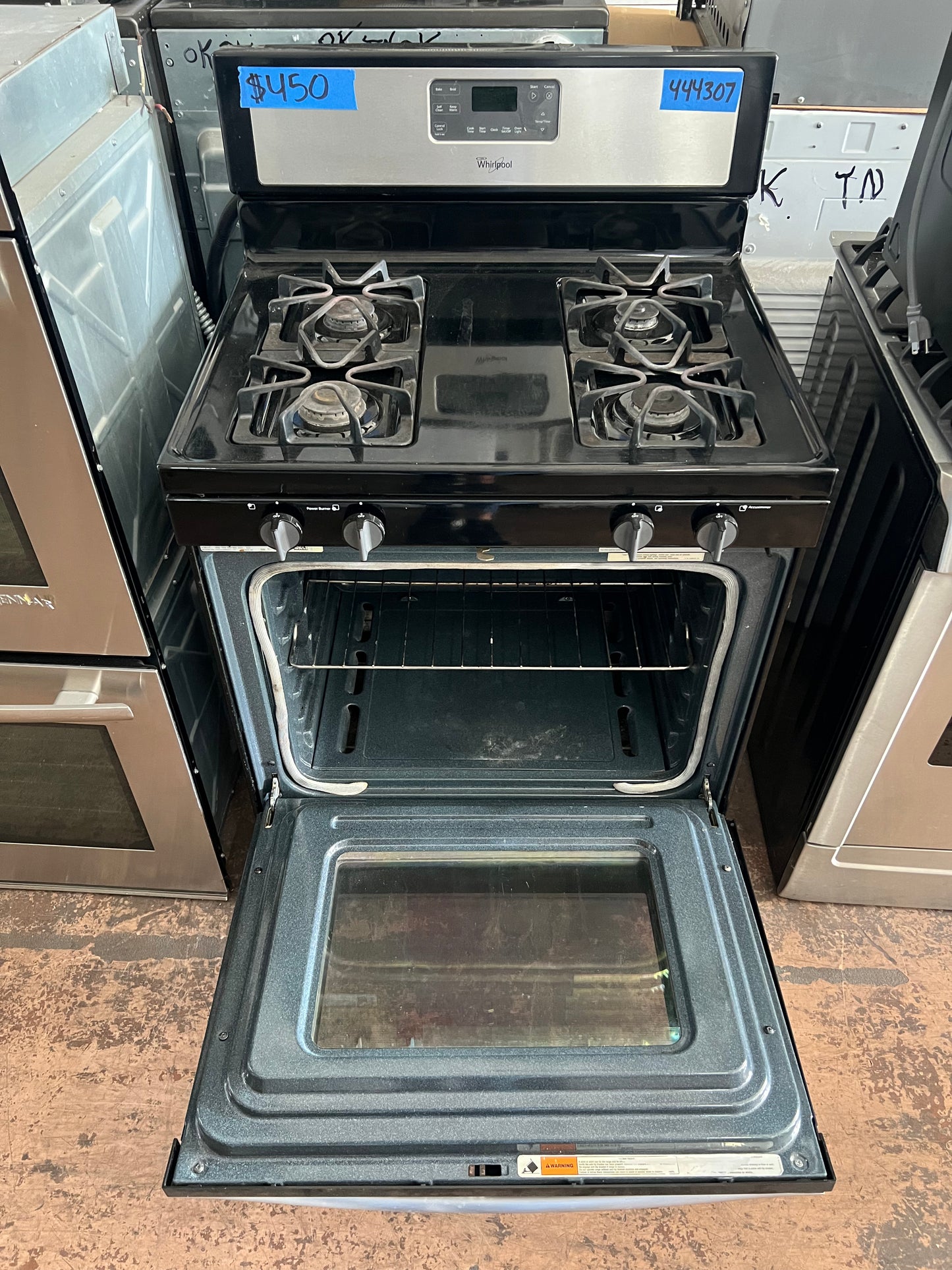 30 Inch Whirlpool Gas Range In Stainless Steel, WFG510S0AS0, 444307