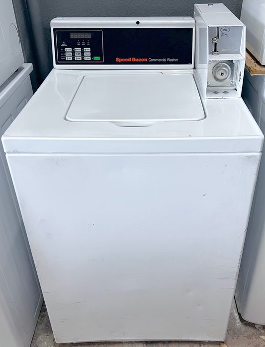 Speed Queen SWNNX2HP115TW02 Commercial Coin Operated Washer Top Load , Coin Drop , White , 373811