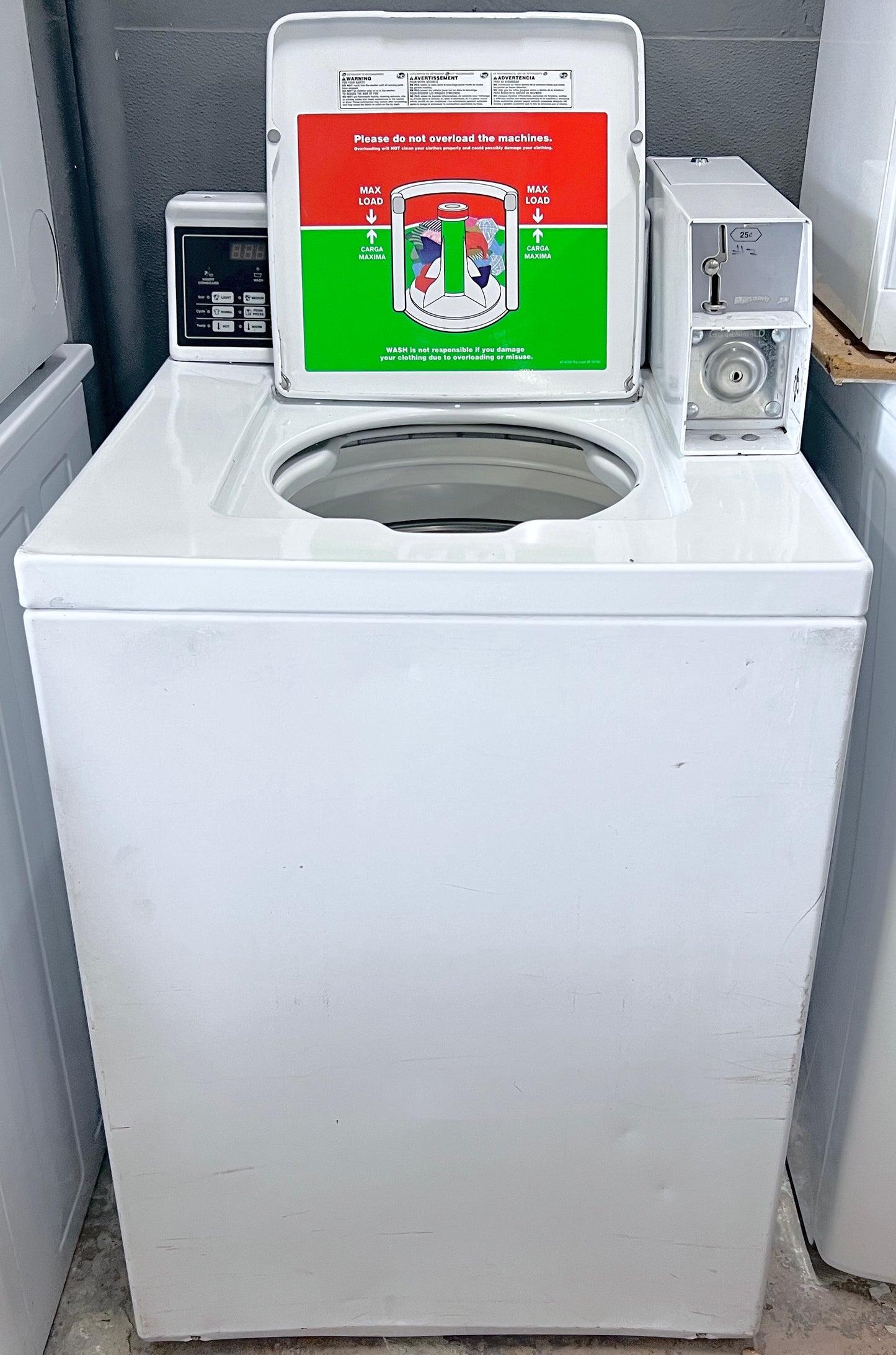 Speed Queen SWNNX2HP115TW02 Commercial Coin Operated Washer Top Load , Coin Drop , White , 373811