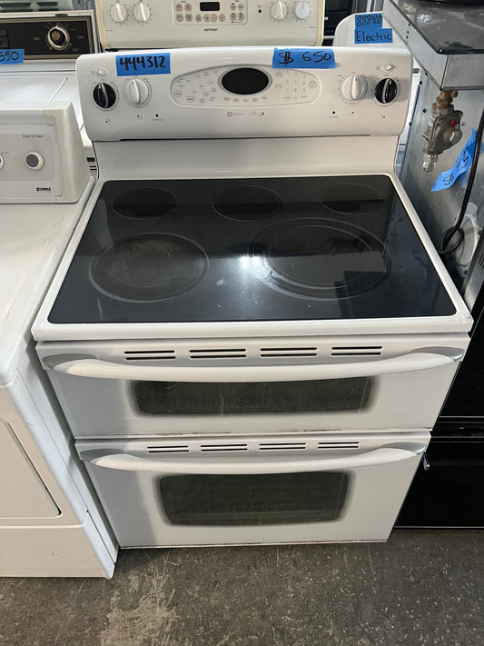 30 Maytag Electric Glass Top Range, Convection Oven, 444312
