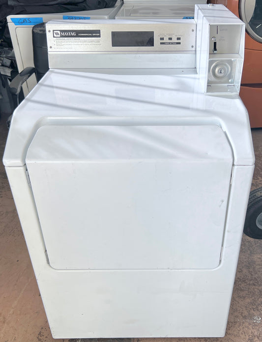Maytag MDE14PDACW Commercial Coin Operated Dryer Electric 240V Front Load , 27 Inch White 373813