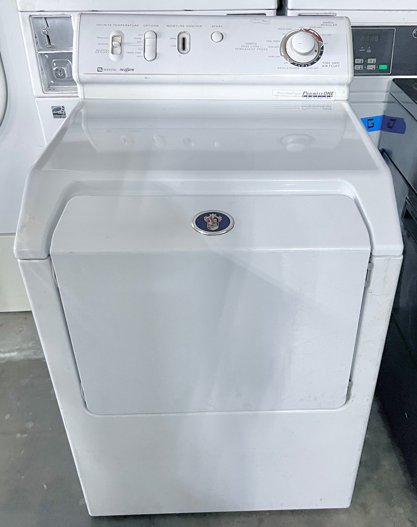 Maytag Neptune Electric 240V Front Load Dryer , White , 373815