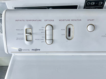 Maytag Neptune Electric 240V Front Load Dryer , White , 373815