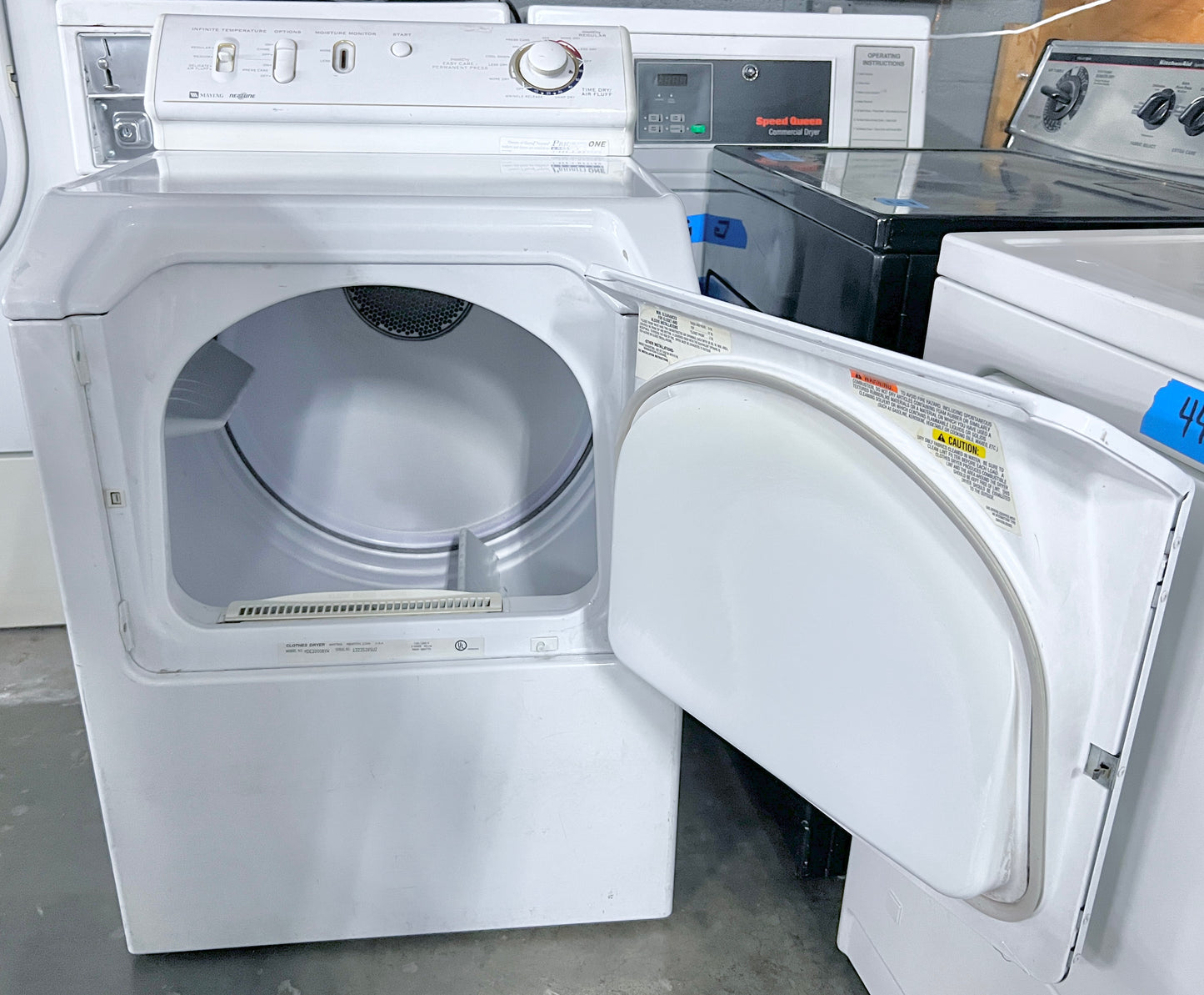Maytag Neptune Electric 240V Front Load Dryer , White , 373815