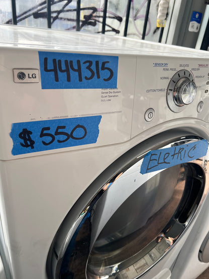 LG Front load Washer & Electric Dryer Set In White, DLE3733W, 796.41162410, 444315