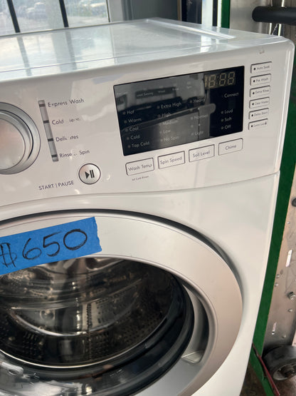 LG Front load Washer & Electric Dryer Set In White, DLE3733W, 796.41162410, 444315