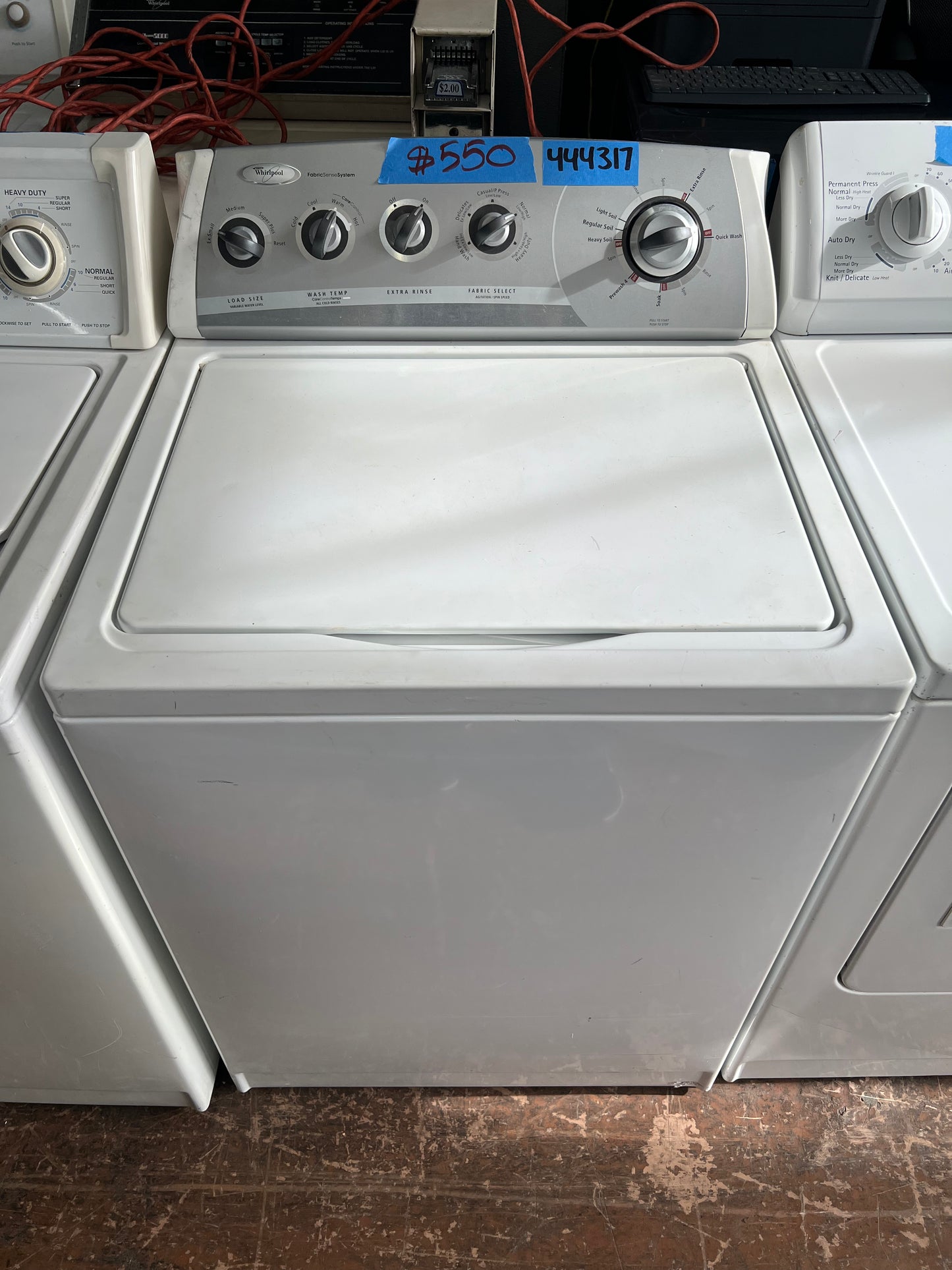Whirlpool Top Load Washer In White Used In Good Condition, 444317
