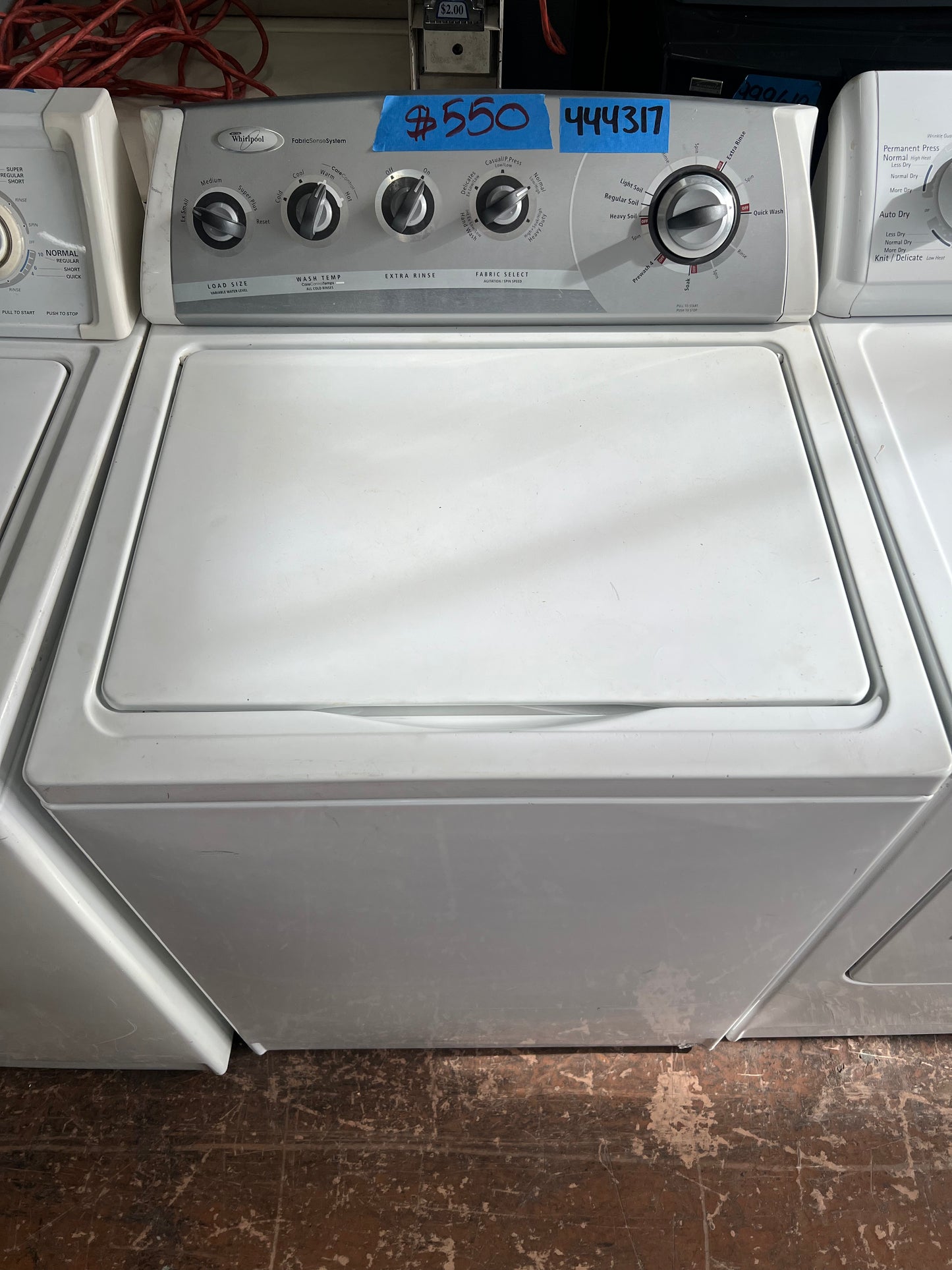 Whirlpool Top Load Washer In White Used In Good Condition, 444317
