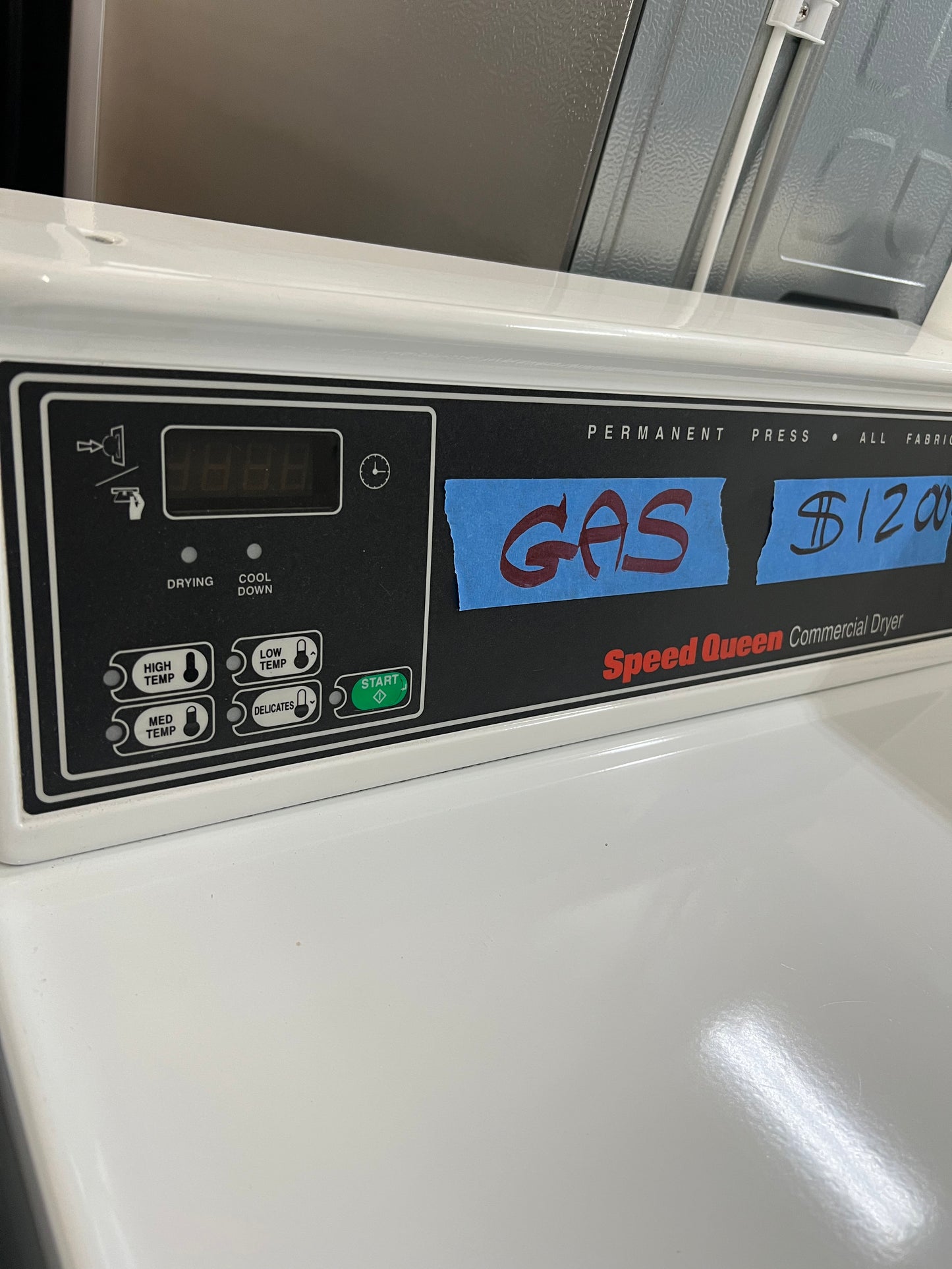 Speed Queen Commercial Gas Dryer With Coin Box In White, 444319