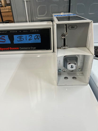 Speed Queen Commercial Gas Dryer With Coin Box In White, 444319