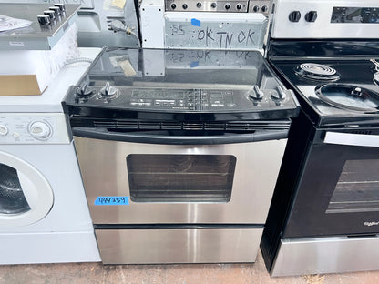 KitchenAid KESC307HBS Slide Electric Glasstop Range Convection Oven , Stainless Steel 30 Inch 444359