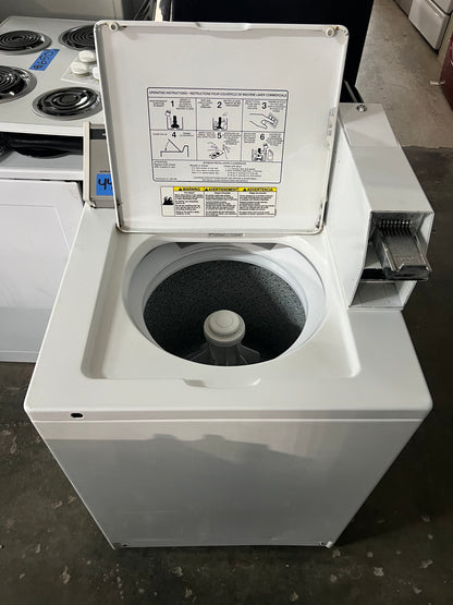 Whirlpool Commercial Top Load Washer In White With Coin Box In White, CAM2762KQ0, 444322