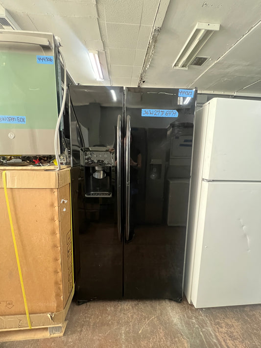 GE 36 Side By Side Counter Depth Refrigerator In Black, PCF23NGTA BB, 444323