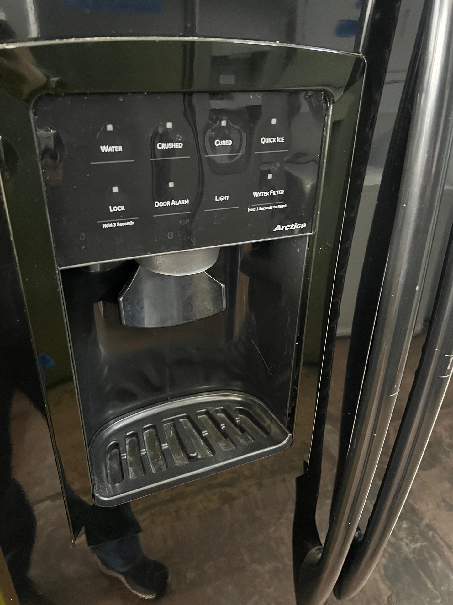 GE 36 Side By Side Counter Depth Refrigerator In Black, PCF23NGTA BB, 444323