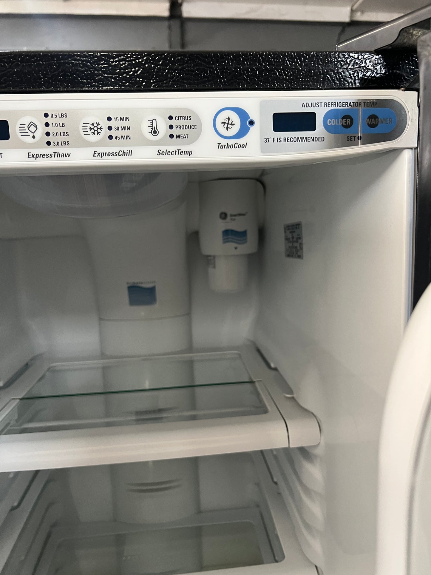 GE 36 Side By Side Counter Depth Refrigerator In Black, PCF23NGTA BB, 444323