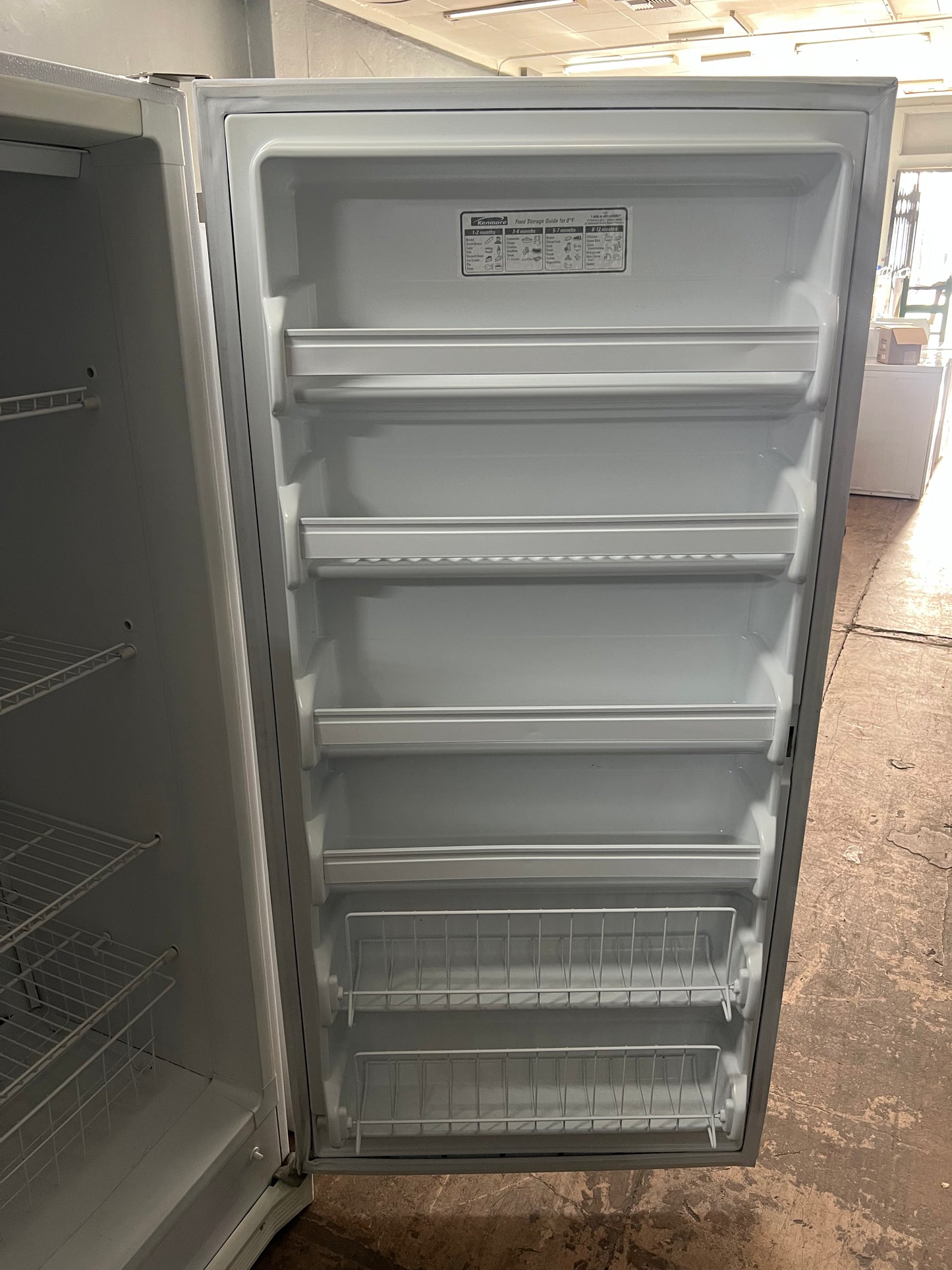 Kenmore Single Door Upright Freezer In White, 253.9280212, 444326