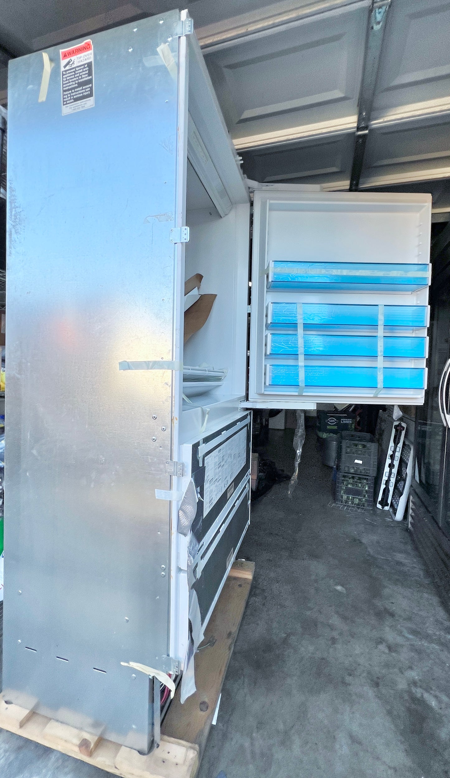 * New Open Box * 36 Inch Subzero 736TFI Built in All Freezer , 2 Storage Drawers, Door Alarm, Digital Controls, Star-K , Panel Ready ,  373703