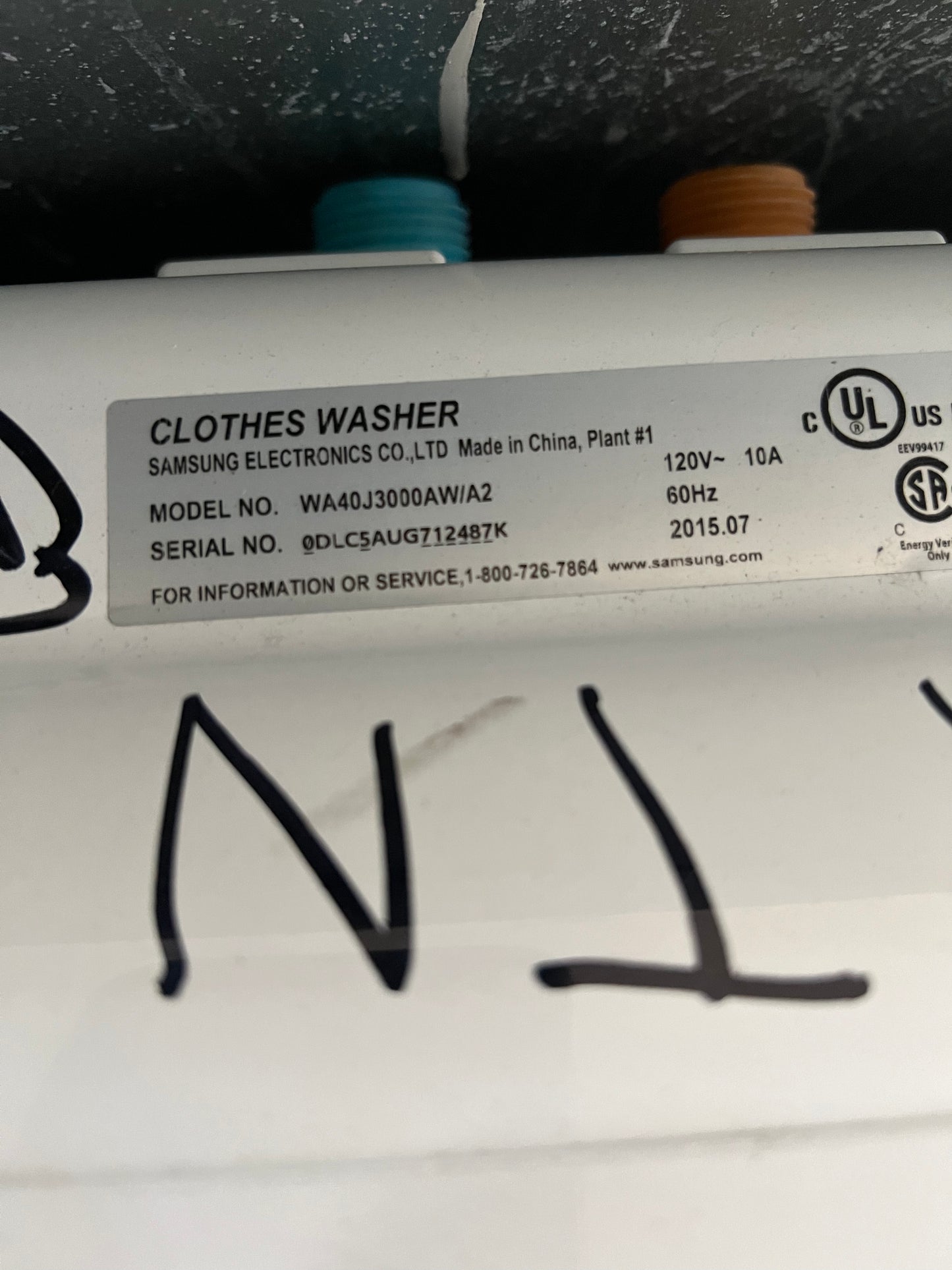 Samsung Top Load Washer In White, WA40J3000AW/A2, 444328