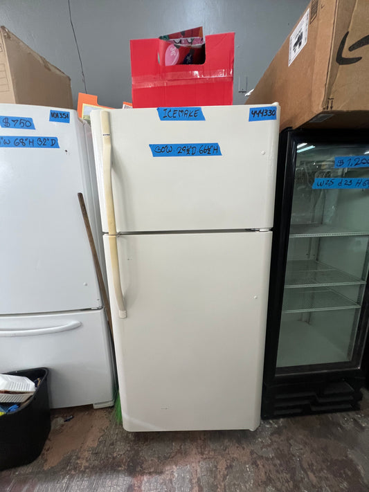 Kenmore 30 Full Size Top Freezer Refrigerator In Off White, 444330