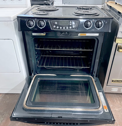 Whirlpool  30 inch Black Slide in Electric Range 4 Coil Burner Coil Elements , Self-Clean Oven,444380
