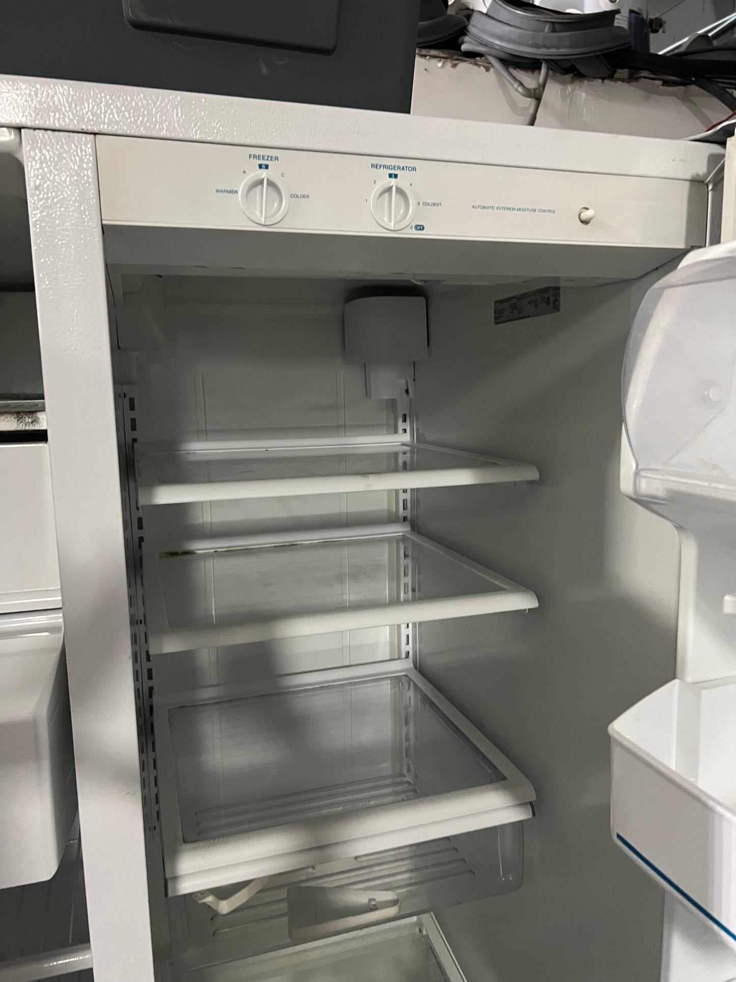 Whirlpool 36 Side By Side Full Depth Refrigerator In Off White With Ice Maker, SS25AEXHW01, 444332