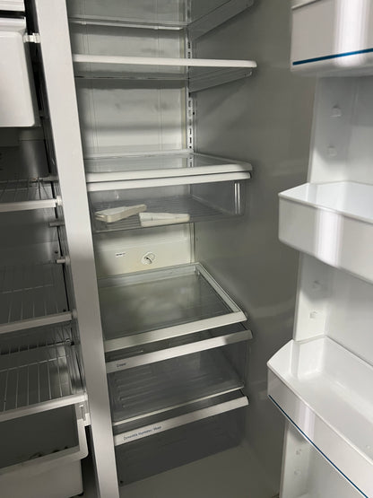 Whirlpool 36 Side By Side Full Depth Refrigerator In Off White With Ice Maker, SS25AEXHW01, 444332