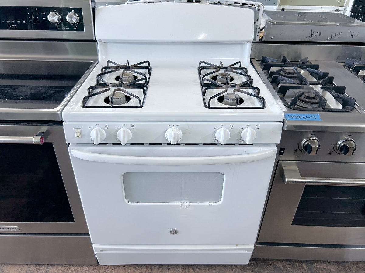 GE Gas Range , Oven , 4 Burner , White , 373825