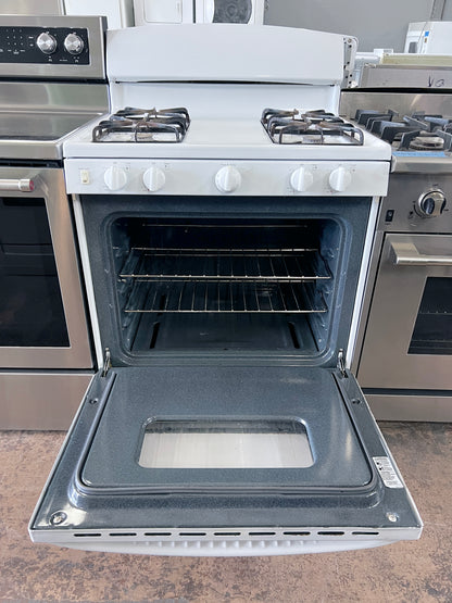 GE Gas Range , Oven , 4 Burner , White , 373825
