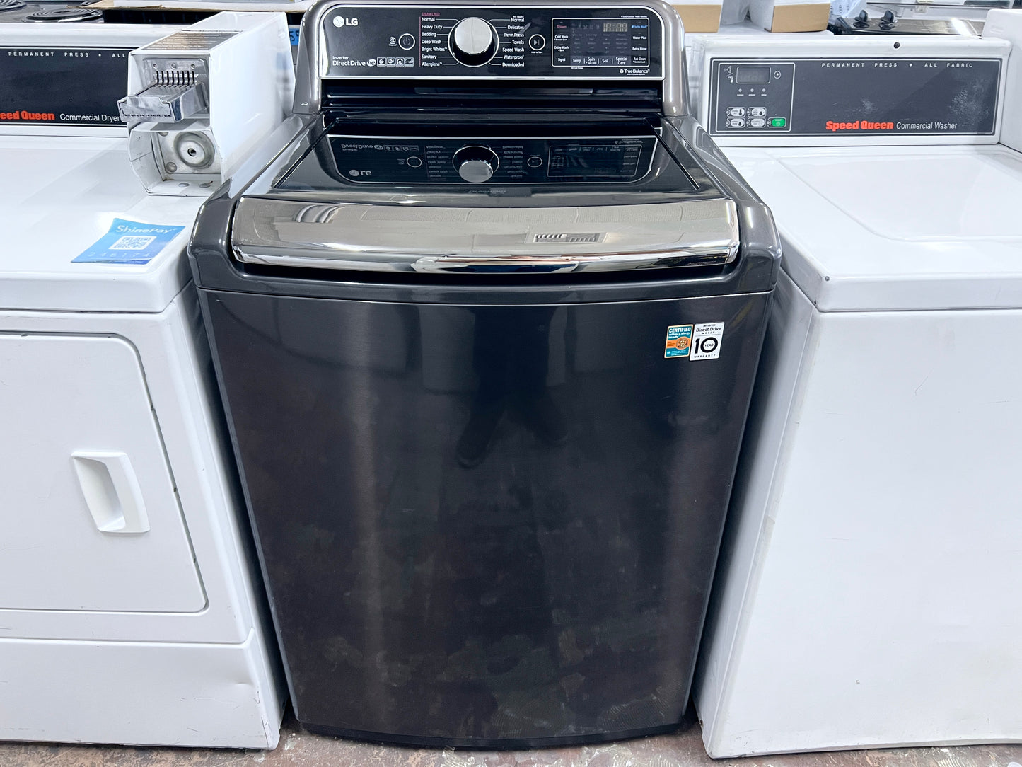 LG Washer Top Load 5.5 CU Ft Turbo Wash 3D , Asthma & Allergy Friendly AAFA , Extra Water Option for Bulky Items ,