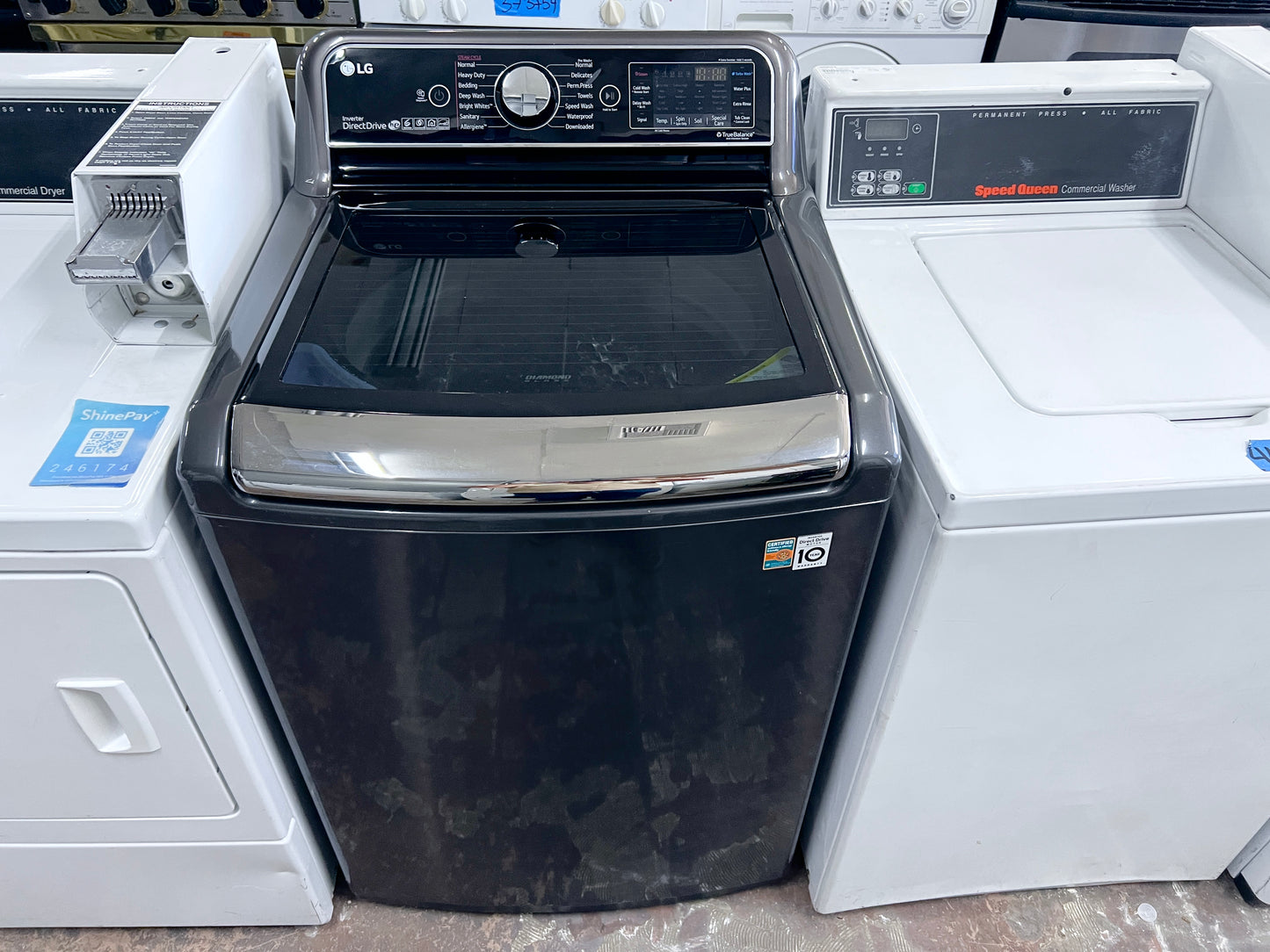 LG Washer Top Load 5.5 CU Ft Turbo Wash 3D , Asthma & Allergy Friendly AAFA , Extra Water Option for Bulky Items ,