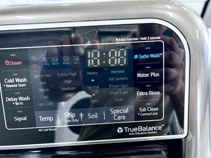 LG Washer Top Load 5.5 CU Ft Turbo Wash 3D , Asthma & Allergy Friendly AAFA , Extra Water Option for Bulky Items ,