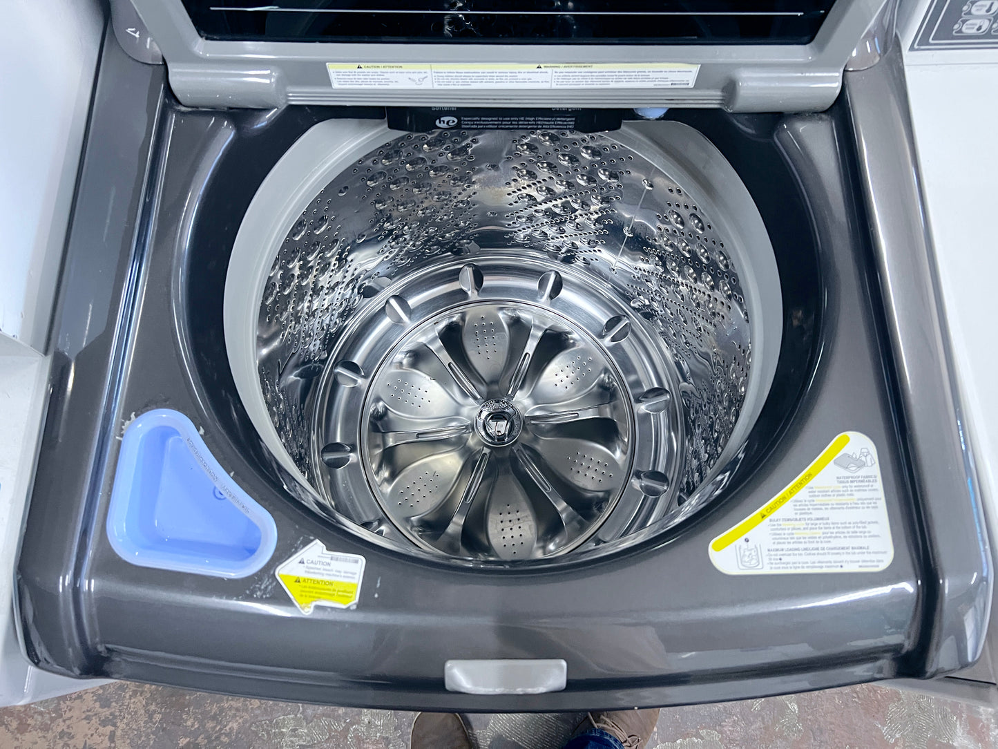 LG Washer Top Load 5.5 CU Ft Turbo Wash 3D , Asthma & Allergy Friendly AAFA , Extra Water Option for Bulky Items ,