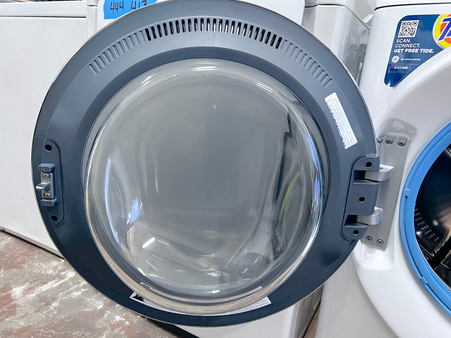 GE GFW650SSNWW 28 Inch Front Load Smart Washer 4.8 Cu. Ft., OdorBlock, Microban, SmartDispense, PowerSteam, 12 Cycles, 9 Options, Sanitize + Allergen, UltraFresh, ADA, ENERGY STAR, 373836