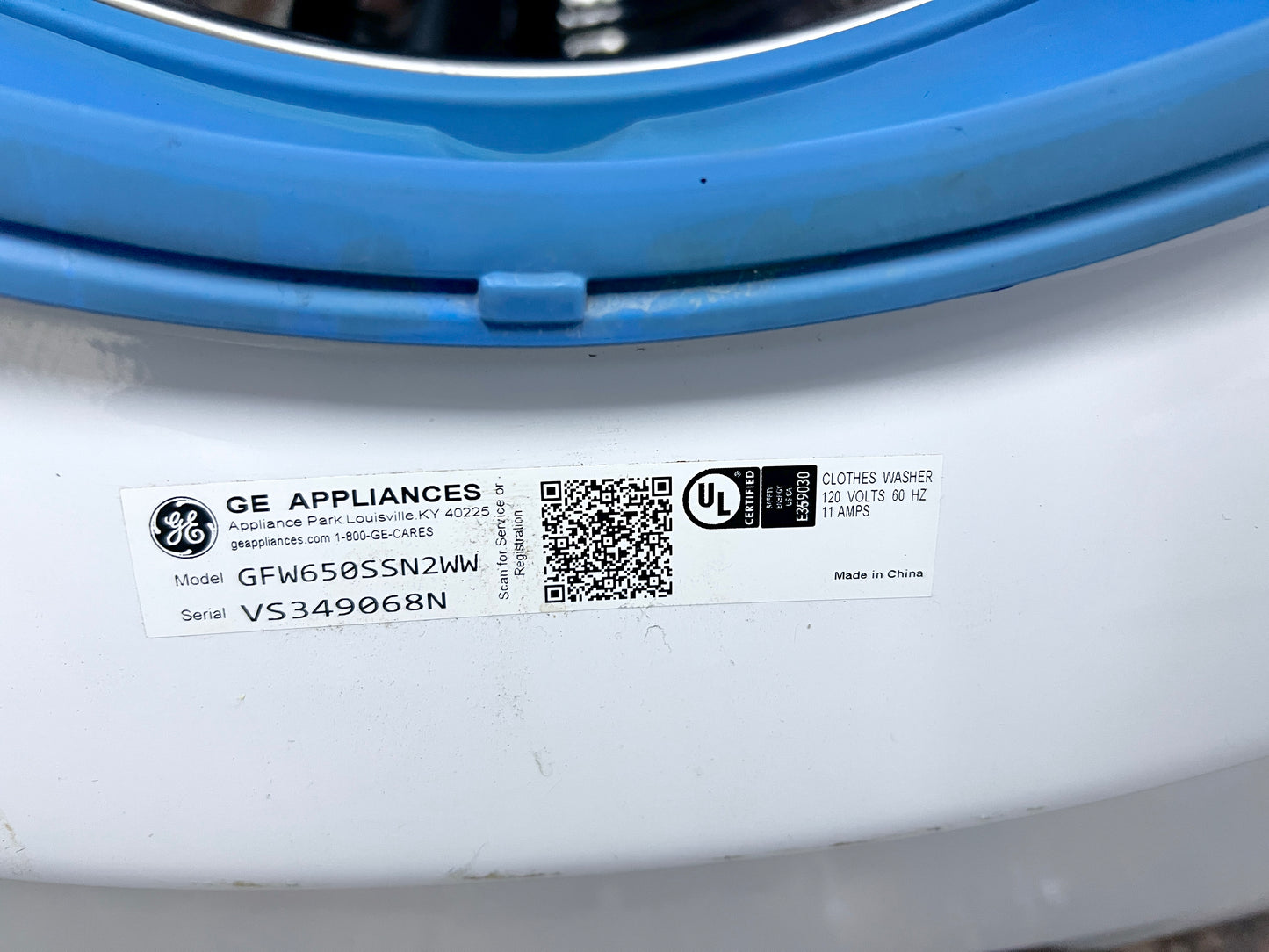 GE GFW650SSNWW 28 Inch Front Load Smart Washer 4.8 Cu. Ft., OdorBlock, Microban, SmartDispense, PowerSteam, 12 Cycles, 9 Options, Sanitize + Allergen, UltraFresh, ADA, ENERGY STAR, 373836