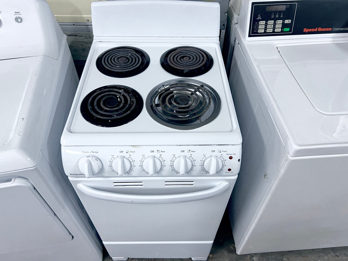Hotpoint Electric Range Hotpoint Range 4 Burner Coil Element , Oven , White , 20 Inch 444496