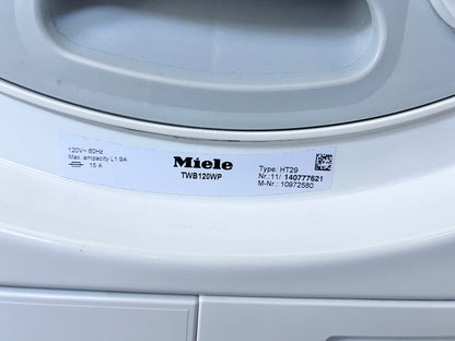 Miele TWB120WP , WWH860 24 Inch Front Load 120V Washer and Dryer Set , 373846 and  373844