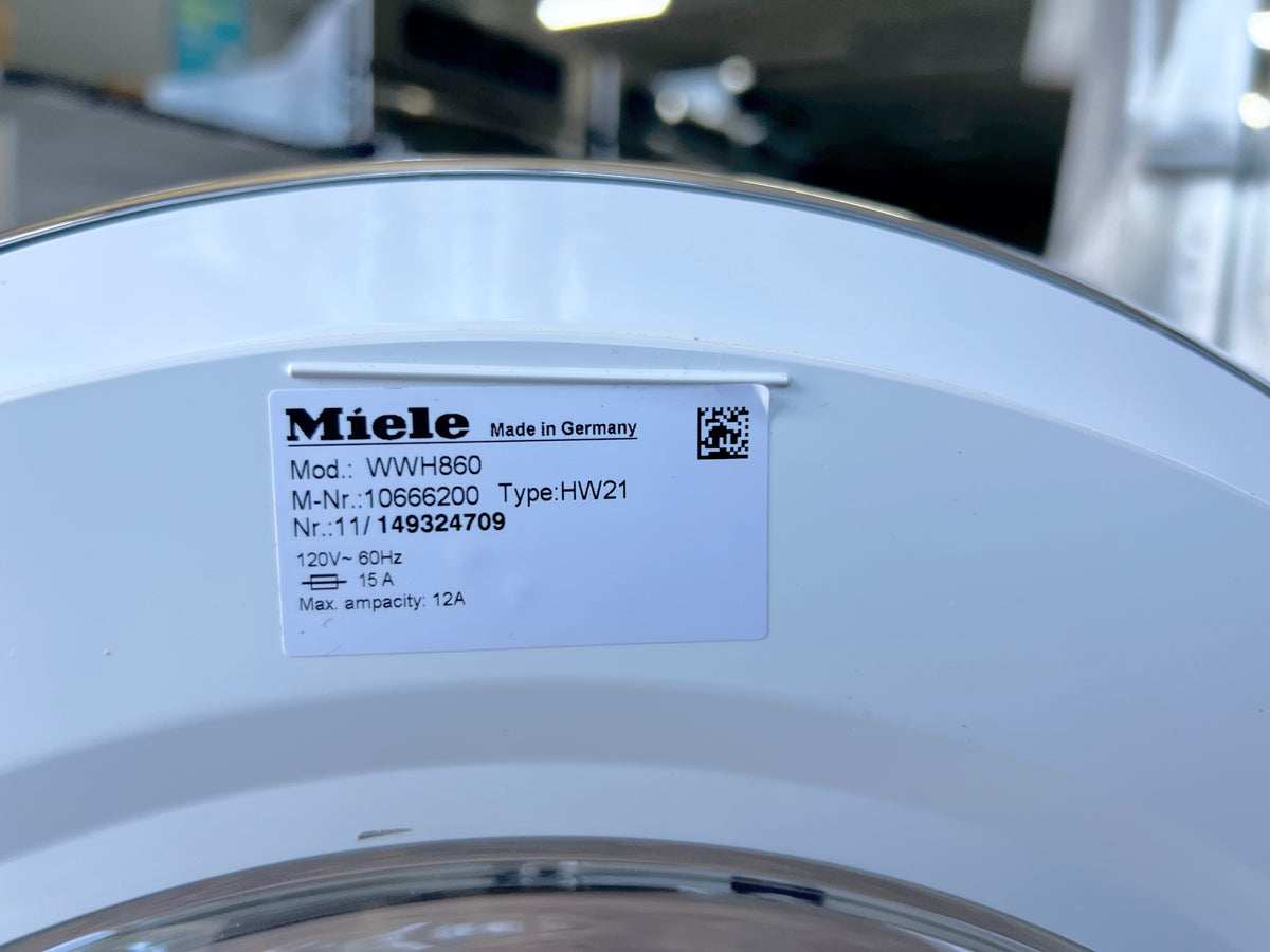 Miele TWB120WP , WWH860 24 Inch Front Load 120V Washer and Dryer Set , 373846 and  373844