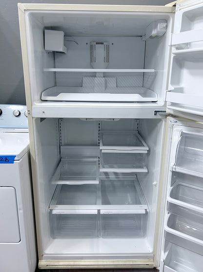 33 Inch Whirlpool Top Freezer Refrigerator Off White Beige GT22DKXGN01 , 20 Cu Ft , 373847