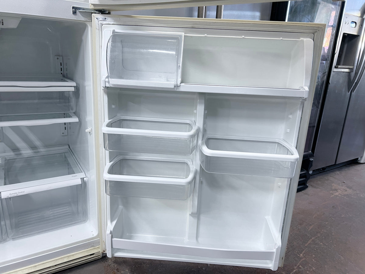 33 Inch Whirlpool Top Freezer Refrigerator Off White Beige GT22DKXGN01 , 20 Cu Ft , 373847