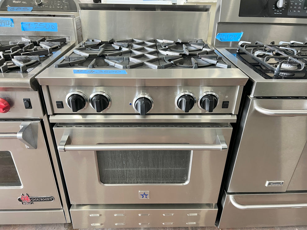 30 Inch BlueStar Gas Range with Convection Oven , 4 Burner, Stainless ...