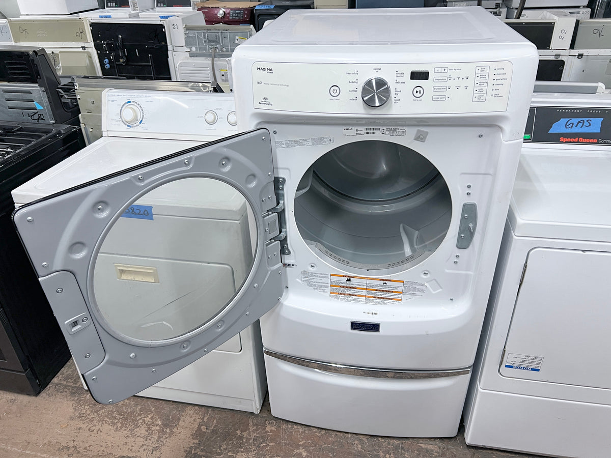 Maytag Front Load Gas Dryer with Pedestal , White, MGD5100DW ,  373848