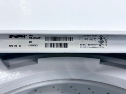 Kenmore 27 Inch Top Load Washer Heavy Duty , White , 110.29422801, 373849