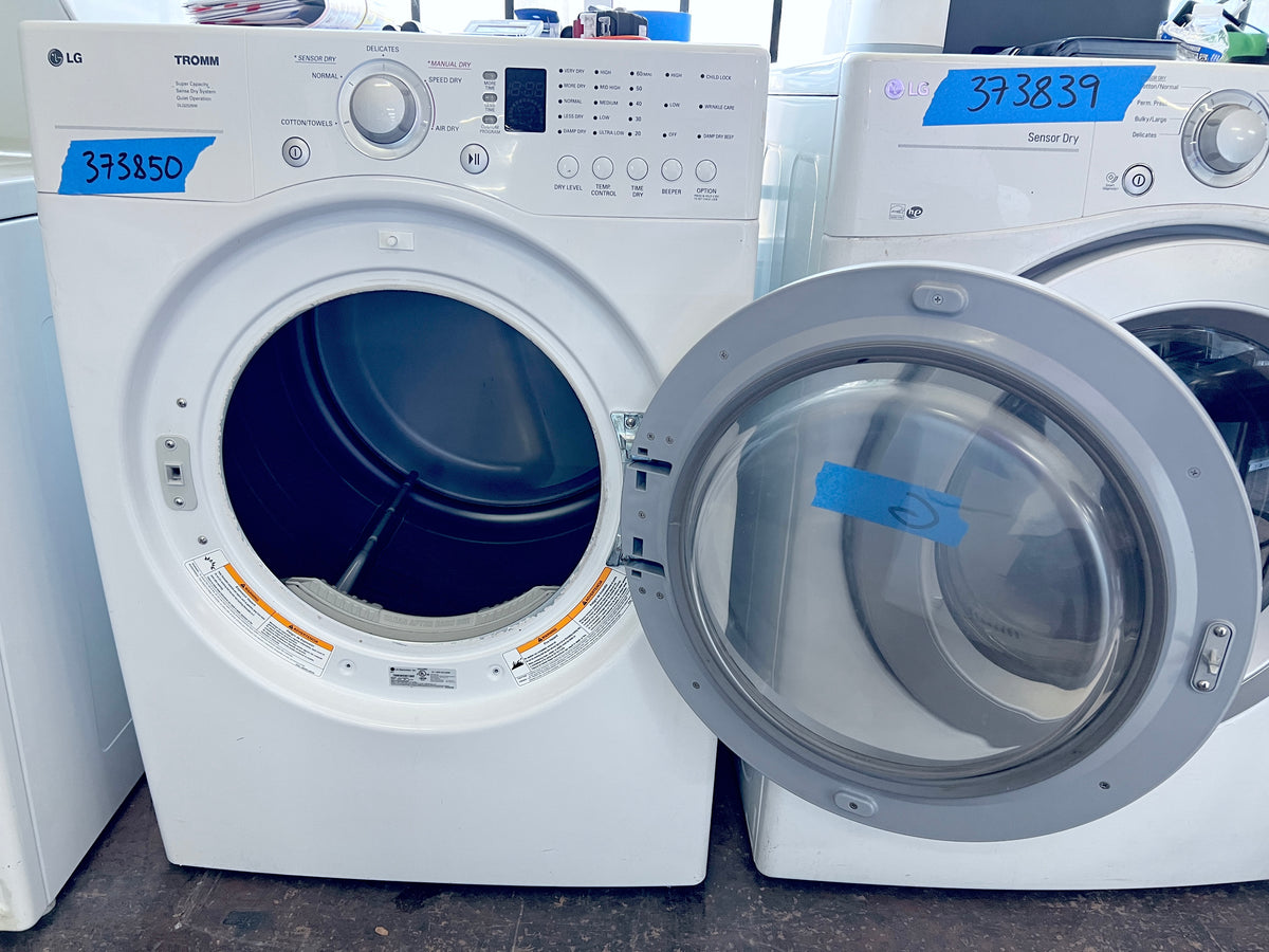 LG  DLG2526W 27 Inch Front Load Gas Dryer Machine 7.0 cu. ft., HE,  White , 373850