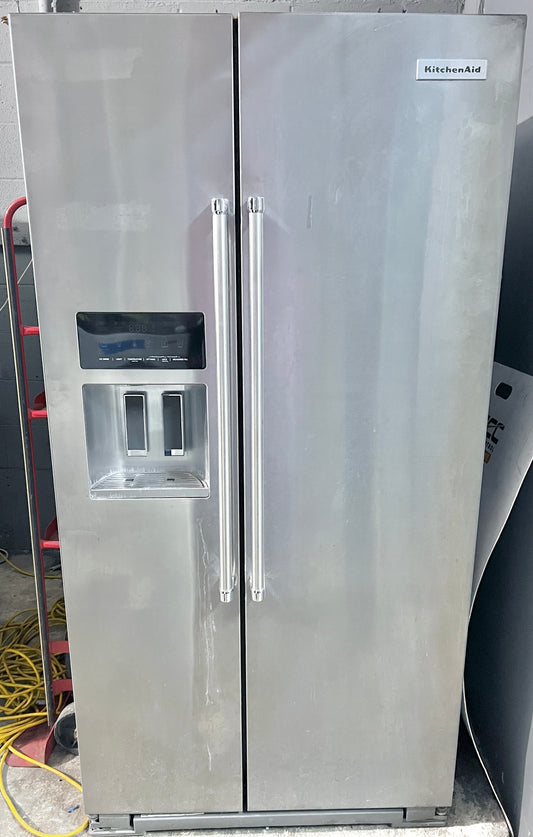 36 inch Kitchenaid Counter Depth KRSC503ESS Side By Side Refrigerator ,Stainless Steel , 373810
