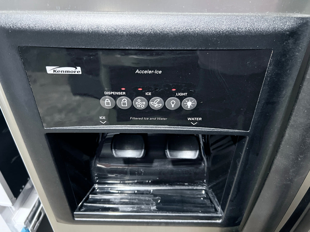 36 Inch Kenmore Side By Side Refrigerator with Water and Ice Dispenser , Stainless Steel , 106.56536400 , 373852
