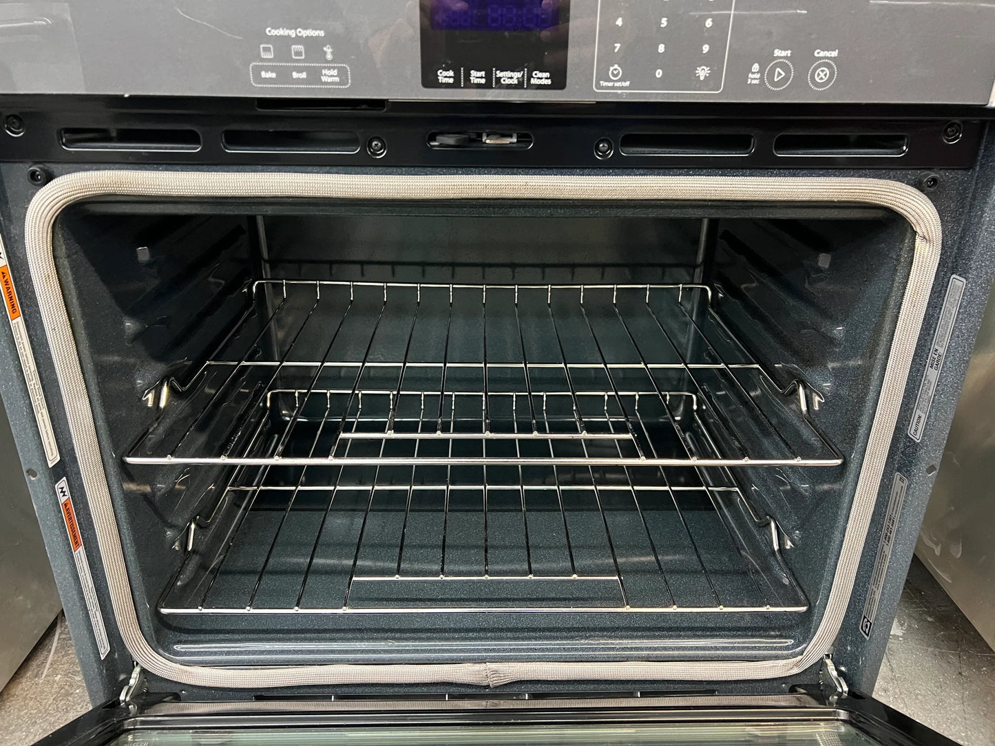 Whirlpool WOS51EC0AS 30 Inch Single Electric Wall Oven 5.0 cu. ft., AccuBake, Hidden Bake Element, Extra-Large Oven Window, SteamClean, Precise Clean and Star-K Certified ,Stainless Steel, 369246